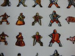 Carcassonne – 130 Meeple Stickers | Accessory | New