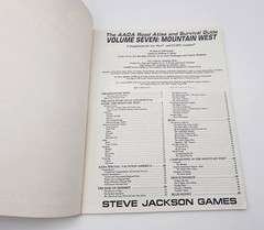 AADA Atlas & Survival Guide Vol 7: Mountain West – Car Wars Steve Jackson Games