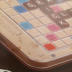 Scrabble Deluxe Edition Rotating Board 1989 Complete Read Description
