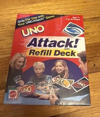 Mattel UNO Attack Refill Deck 112 Game Replacement Cards 2002 NEW Sealed