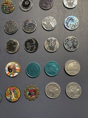 Collection Of Pogs And Slammers 335 Pogs And Slammers – 21 Plastic 9 Metal Slamm