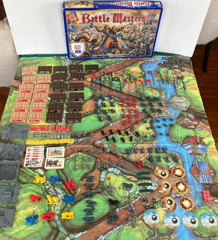 Milton Bradley Battle Masters Epic Game of Fantasy Board Game 1992