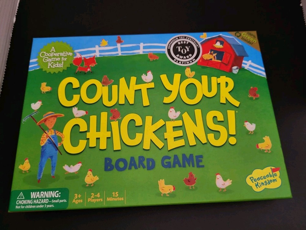 Count Your Chickens Complete Game By Peaceable Kingdom Cooperative Game For…