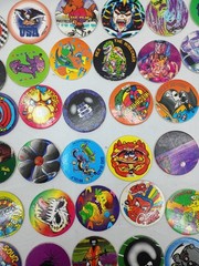 Lot of 220 Pogs / Milk Caps, Vintage 1990s Retro Nostalgia! Mix Take A Look!