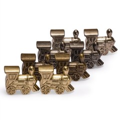 Yellow Mountain Imports Mexican Train Dominoes Accessory Set (5.8-Inch Wooden…