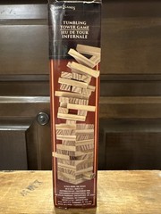 NEW Mini Wooden Blocks Tumbling Tower Game-72 Pieces 2-4 Players.