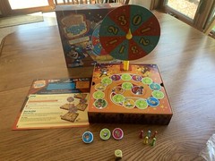 Spin Circus Board Game by BLule Orange Ages 4 & Up 2-5 Players Complete