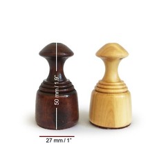 Handmade Boxwood Wooden Game Of Checkers/Draughts Pieces 50mm/1.9″