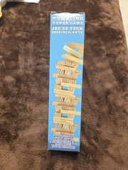 72 Pc Set Tumbling Tower Game Wooden Stacking Blocks NIB Game Night Party Family