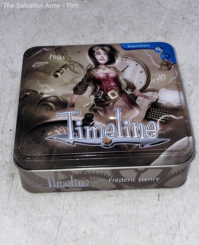Asmodee Strategy Frédéric Henry Inventions Timeline Tin With Cards