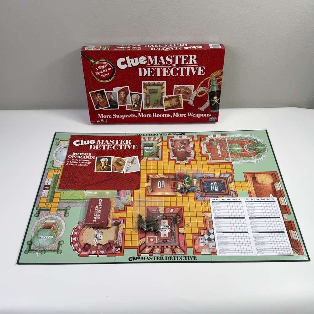 CLUE Master Detective BOARD GAME HASBRO Gaming 2020 Complete!
