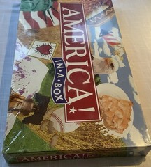 NIB Vintage ‘America In A Box’ Board Game by Late for The Sky *Factory Sealed!