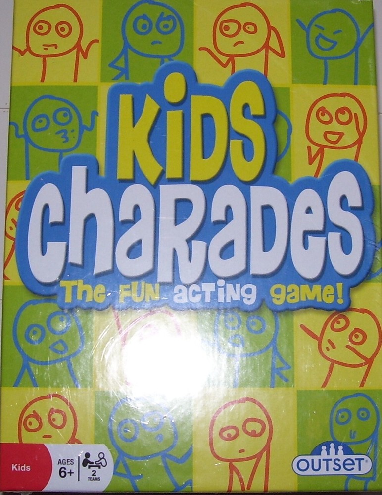 Outset KIDS CHARADES The fun Acting Game SEALED New in Box