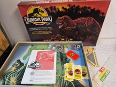 1992 Jurassic Park Board Game by Milton Bradley Complete w/ Manual