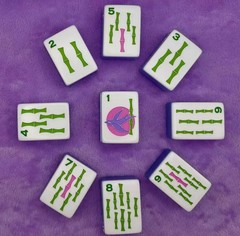 New high-end Transparent blue 🐞American Mahjong Tiles set ,160 tiles+ Bag