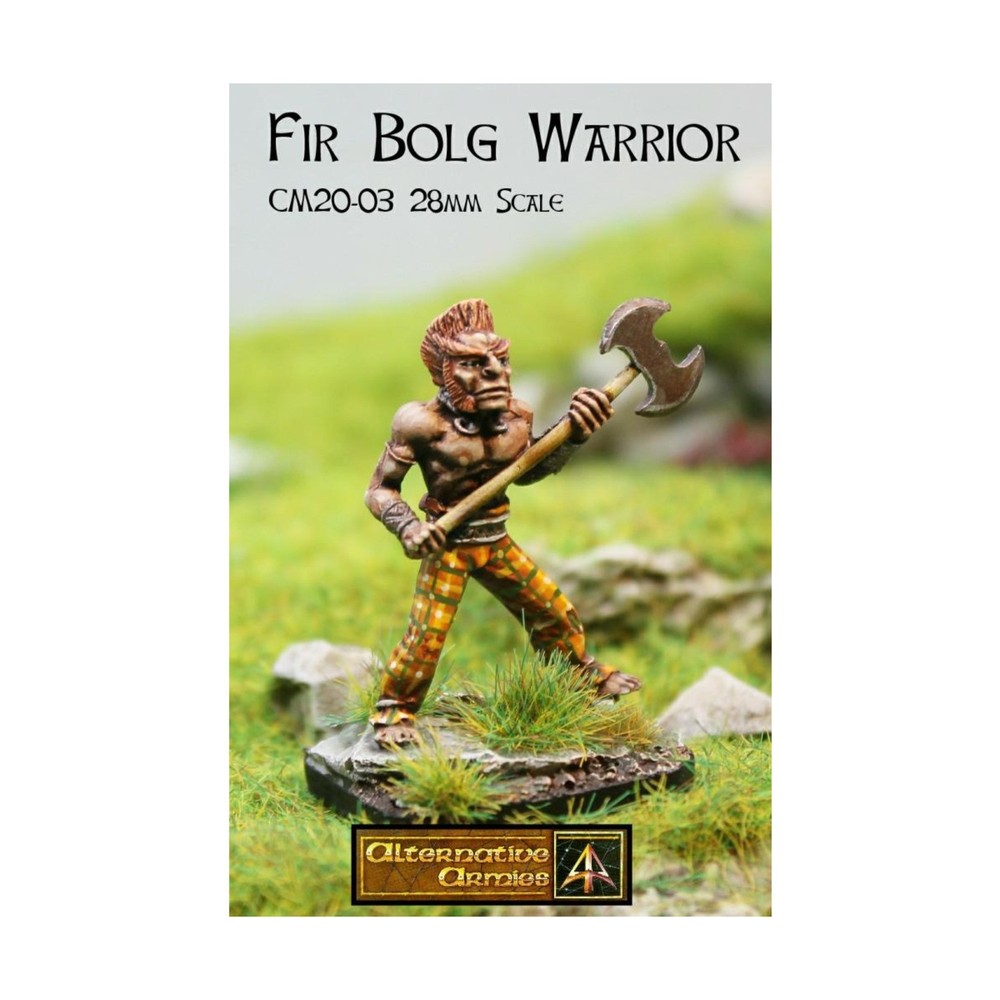 Alternative Armies Mini 28mm Fir Bolg Warrior w/Axe Pack New