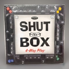 Shut-The-Box 4 Way Play Multi, 14″ University Games Board Game Factory Sealed