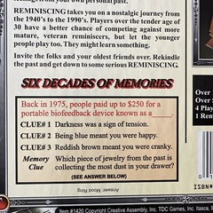 The Reminiscing Game Deluxe Master Edition USA 1940-1990 Homeschool