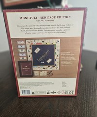 MONOPOLY Heritage Edition WS Game Company Wood Bookshelf Board Game Complete