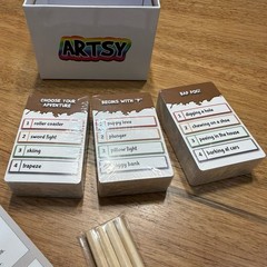 Artsy Fartsy Not Your Parents Drawing Game 4-12 player Open Box Fun Funny Age10+