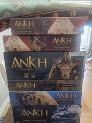 Ankh Gods of Egypt Kickstarter Eternal Pledge All-In NEW IN HAND CMON Minis Game