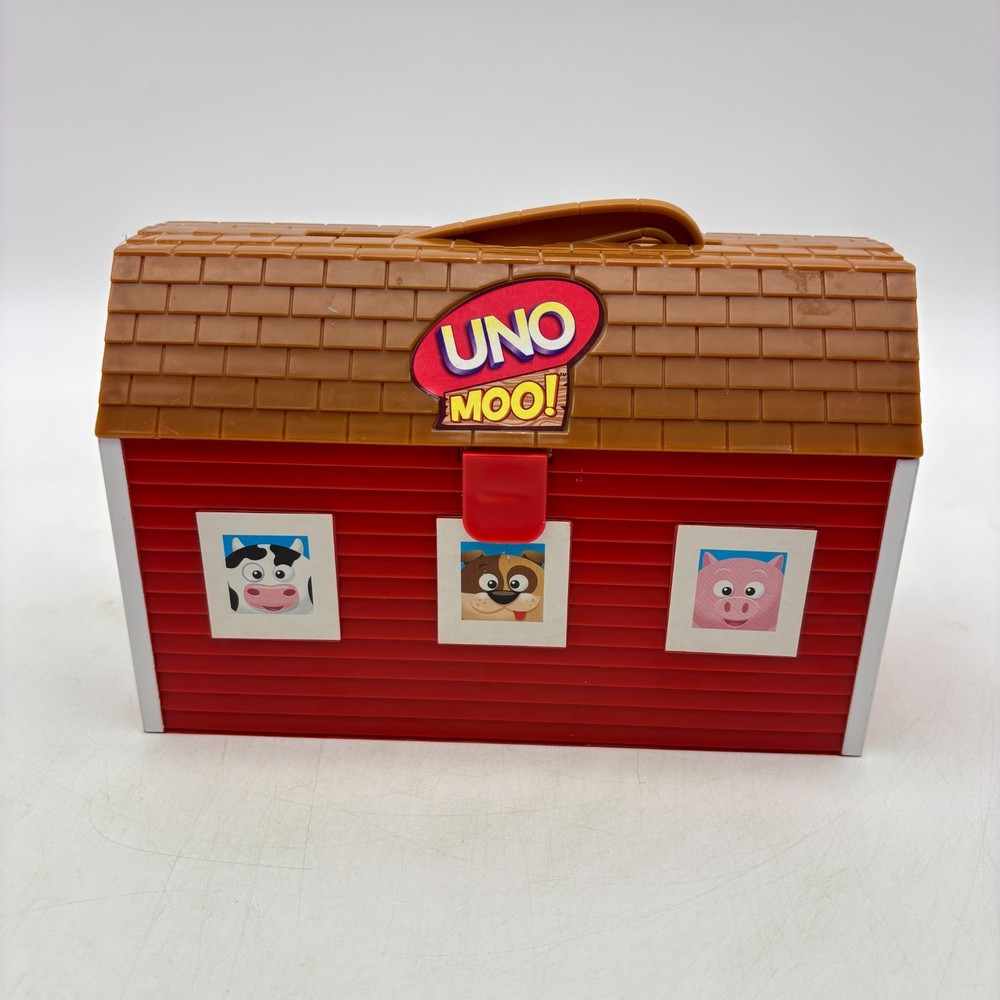 Uno Moo All Animals and Farmers No Hay Mattel 2008 Children’s Game