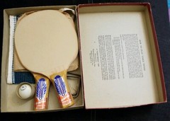 Vintage GOLD Medal De luxe Table Tennis Professional Type TRANSOGRAM CO 1930’s?