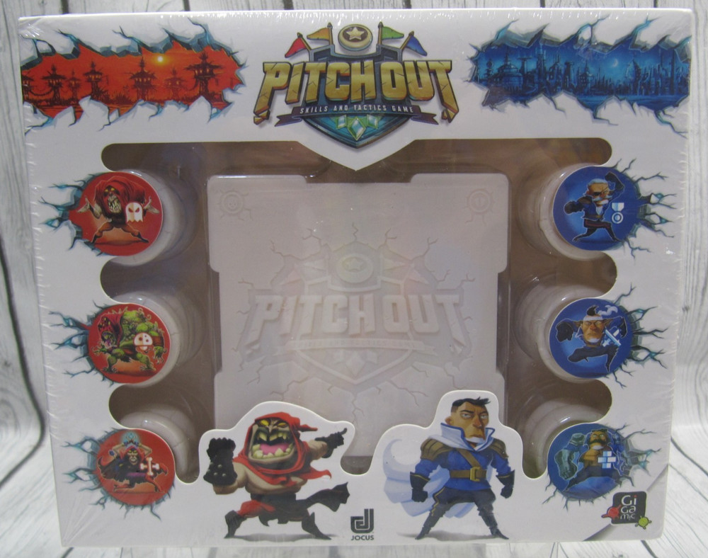 Pitch Out – Mini Disk Flicking Strategic Tactical Elements Board Game NEW SEALED