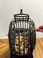 VTG Antique 1920s Met Games Co. Metal Bingo Ball Dispenser