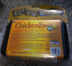Dominoes To Go ChickenFoot Double 9 Color Coded Fun Travel Size NEW Age 6+ NEW