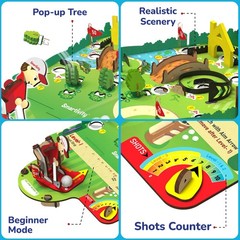 DIY Mini Golf STEM Kit 10 Hole Course Mechanical Golfer Smartivity 6-12 Kids