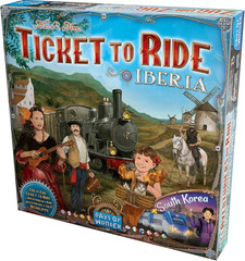 Ticket to Ride Iberia + South Korea Board Game Expansion – Train Route Strategy
