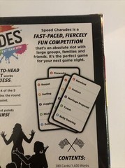 Speed Charades Fast Paced Family Party Game Board Age 13+ BRAND NEW SEALED