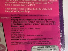Barbie Dress Up Game 1995 Mattel Vintage Sealed New In Box 7201