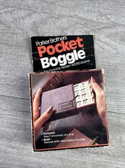 Vintage Pocket Boggle Parker Brothers 1980 Travel Game Compact Word Game