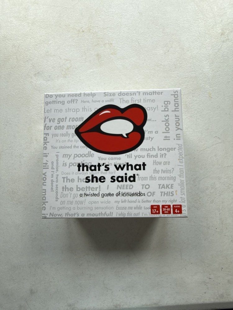 That’s What She Said The Twisted Party Game of Innuendos Card Game