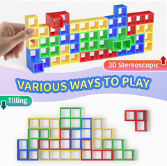48 Pcs Game Gifts, Balance Stacking Blocks Game，Perfect for Family, Parties, Tra