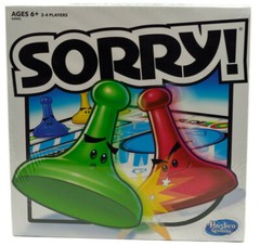 Hasbro Sorry Boardgame A5065 Get Your Pawns Home First Ages 6 Plus 2016 Sealed