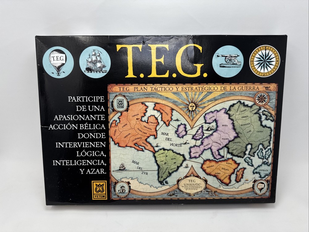TEG Strategy Board Game Tactical & Strategic War Game (Spanish Edition) Complete