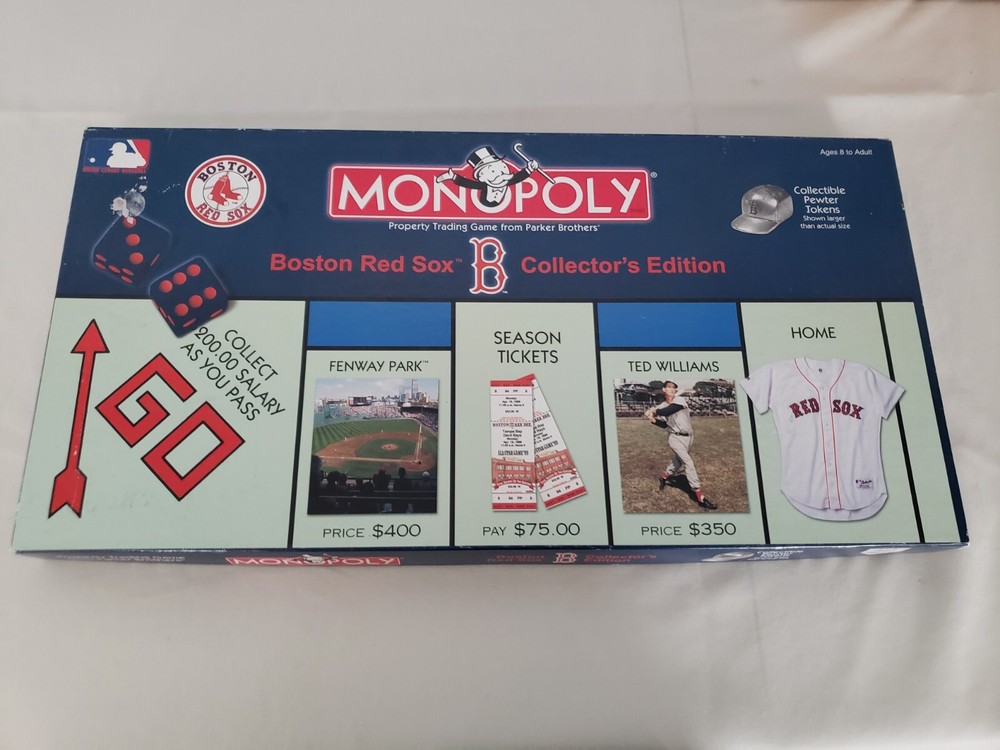 Monopoly: Boston Red Sox MLB Collector’s Edition 2000 Complete USAopoly Complete