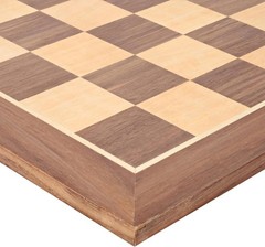 WE Games Classic Walnut Wooden Chess Board Only 11.875 inches, Large Chess Board