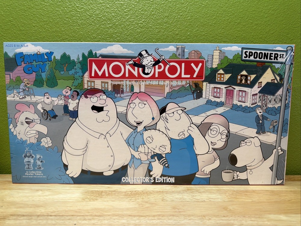 Family Guy Collector’s Edition Monopoly by USAopoly 2006 BRAND NEW Sealed