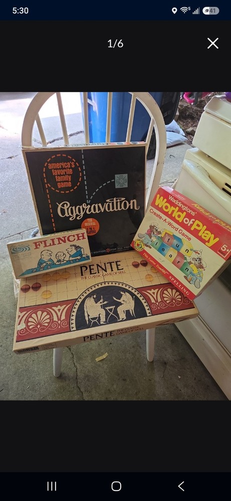 vintage board games complete lot
