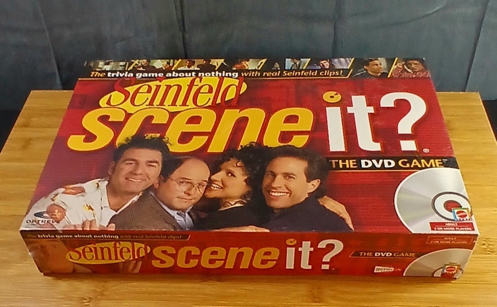 Scene It? Seinfeld The Interactive Trivia DVD Board Game Mattel Family Sealed