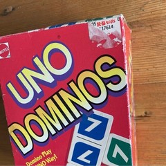 UNO Dominos 1995 90s Mattel COMPLETE Vintage never played