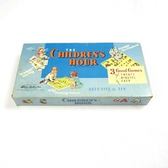 Vintage 1958 The Children’s Hour Parker Brothers 3 Games in 1, Each 20 minutes
