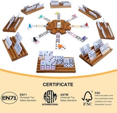 Complete Double 12 Mexican Train Dominoes Game – Fun for All Ages & Travel Size