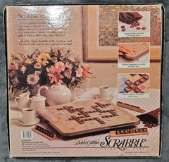 Milton Bradley 4034 Scrabble Rotating Game Board Deluxe Ed (1989) 100% Complete