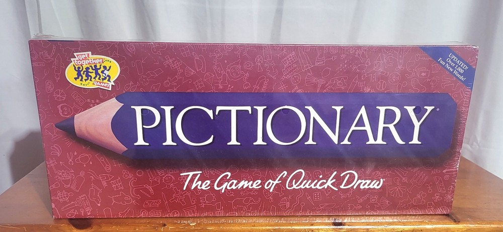 Vintage Pictionary 1993 Milton Bradley Board Game 90s – Family ~Brand New Sealed
