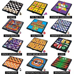 12 Pack Magnetic Travel Games for Kids Compact Road Trip Game Set